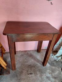 PICCOLO TAVOLO ANTICO  IN LEGNO MASSELLO 