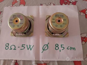 coppia altoparlanti 8 ohm 5 W e altop.Blaukpunt