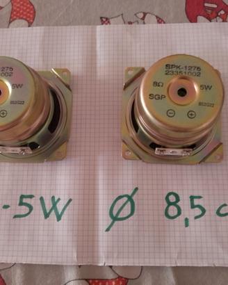 coppia altoparlanti 8 ohm 5 W e altop.Blaukpunt
