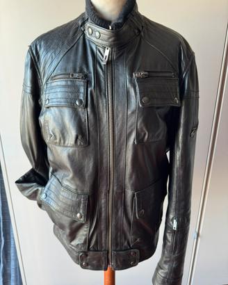 Giubbotto Vera pelle uomo tg L  nero