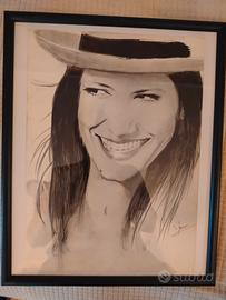 quadro ritratto a matita 