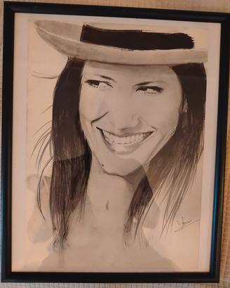 quadro ritratto a matita 