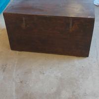 baule vintage in legno 