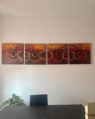 Set 4 quadri componibili – 60×60 cm ciascuno