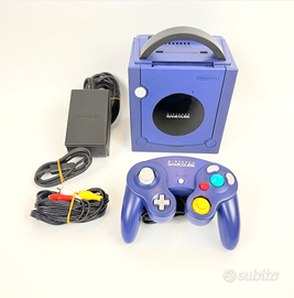 Console Nintendo GameCube Viola +Pad Cavi -Testato