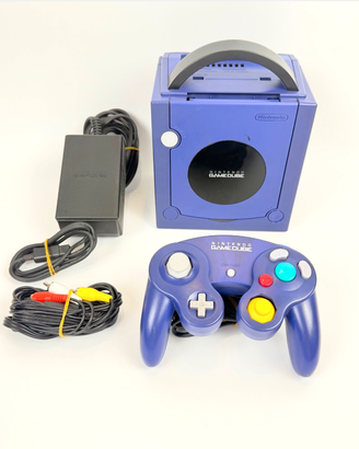 Console Nintendo GameCube Viola +Pad Cavi -Testato