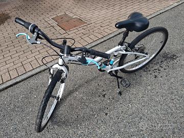 Bicicletta B'TWIN 24 pollici 6 marce - Bianca