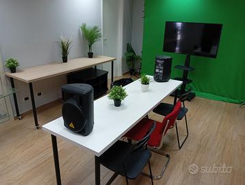 Spazio ufficio in coworking e sala prove