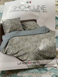 Completo copripiumino singolo in puro cotone