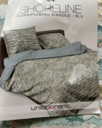 Completo copripiumino singolo in puro cotone