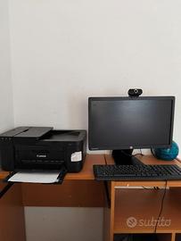 Computer HP più stampante Canon e scansione