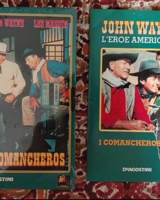John Wayne l'eroe americano. 9 Film in VHS.