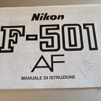 nikon F 501 manuale FOTOCOPIA