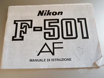 nikon F 501 manuale FOTOCOPIA