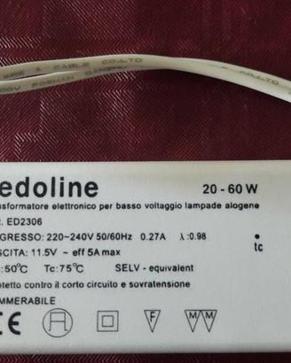 Trasformatore lampade alogene dimmerabile 20-60 W