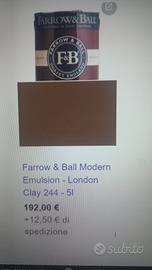 Vernice Farrow & Ball LONDON CLAY 244 decorativa