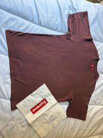 Supreme Small Box Tee (FW23) Prugna maglia t shirt