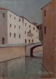 Quadro dipinto Sereno Serena Firenze Lungarno 1970