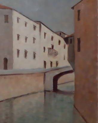 Quadro dipinto Sereno Serena Firenze Lungarno 1970