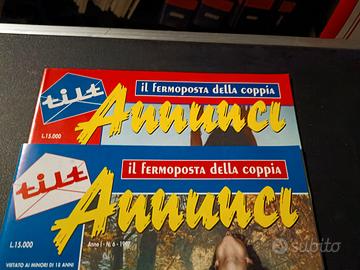 39 NUMERI RIVISTA TILT ANNUNCI FERMOPOSTA COPPIA