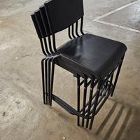 4x Sgabelli con schienale