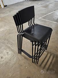 4x Sgabelli con schienale