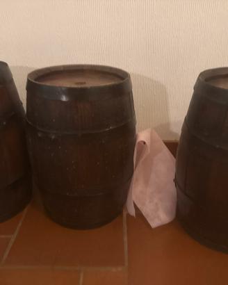 3 botti in rovere vintage - arredo rustico