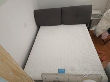 letto contenitore+ materasso matrimoniale 