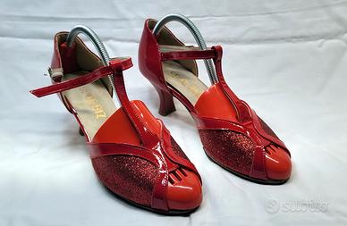 Scarpe con Tacco Rosse