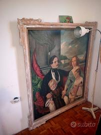 QUADRO ANTICO DEL 1800 OLIO SU TELA