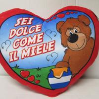 Peluche cuscini cuore amore