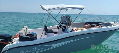 21 open Barca da 6,5 mt prova a mare