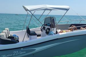 21 open Barca da 6,5 mt prova a mare