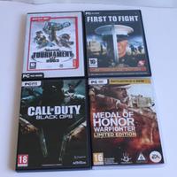 Lotto 4 videogiochi PC FPS, es. Call of Duty Black