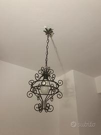 Lampadario in ferro battuto €10