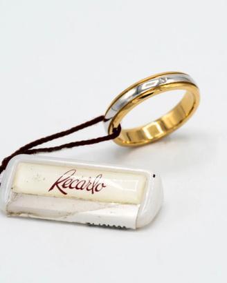 Anello Recarlo oro giallo bianco 18kt CAS.750
