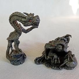 2 Draghi da collezione in metallo pesante 