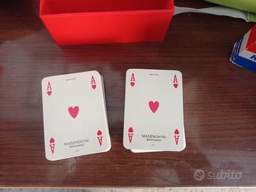 carte da ramino o ,burraco etc 