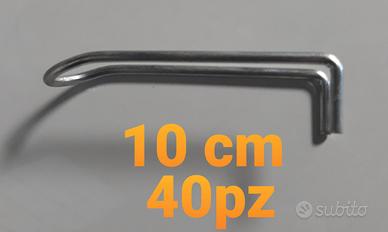 Ganci per espositori lunghezza 10cm (40pz)