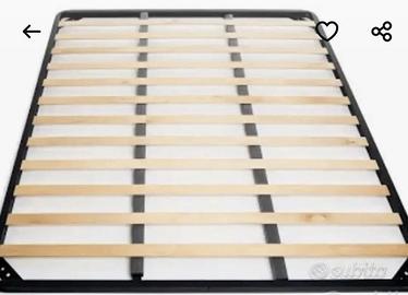 Rete matrimoniale a doghe per letto contenitore 