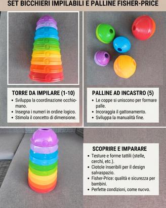 Set Gioco Impilabile 2in1 Fisher-Price