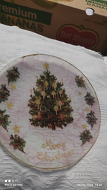 Piatto natalizio realizzato a mano