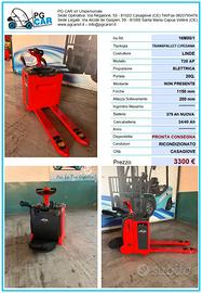 Transpallet con pedana Linde T20 AP – Batteria 375