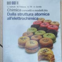 Chimica concetto  e modelli. blu, dalla struttura 