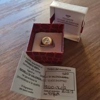 Anello argento con lettera