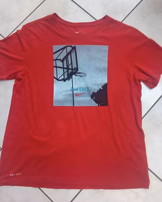 Tshirt Uomo Nike Dry Fit Rossa Tg. L