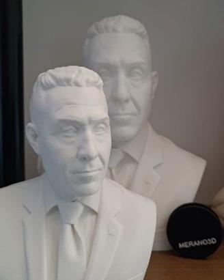 Busto Generale Roberto Vannacci bianco MERANO3D