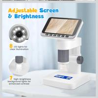 Microscopio digitale 4,5" IPS, 5-1000X Portatile