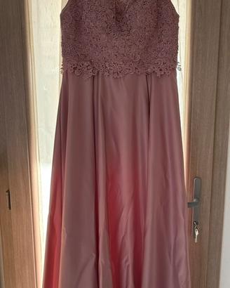 Abito rosa da cerimonia, damigella/ testimone