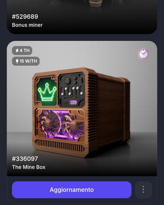 Potenza (TH Terahash) per mining di Bitcoin